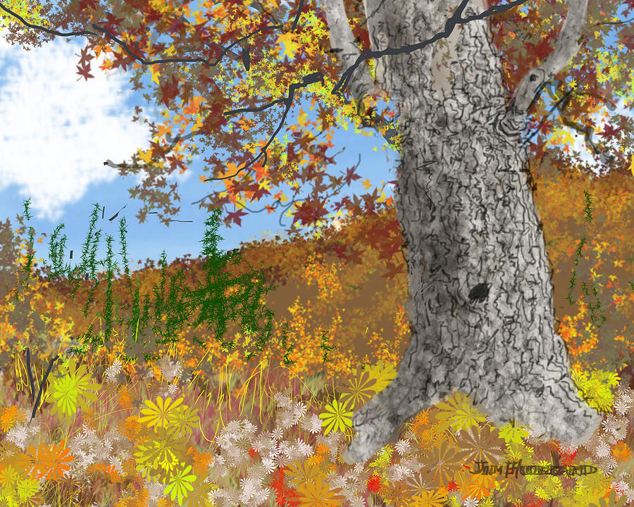 Autumn Drawing Realistic