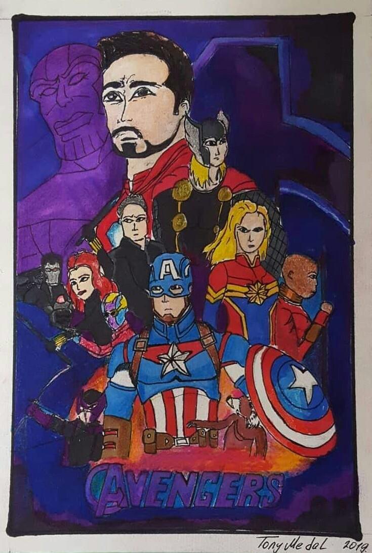 Avengers Endgame Drawing Art