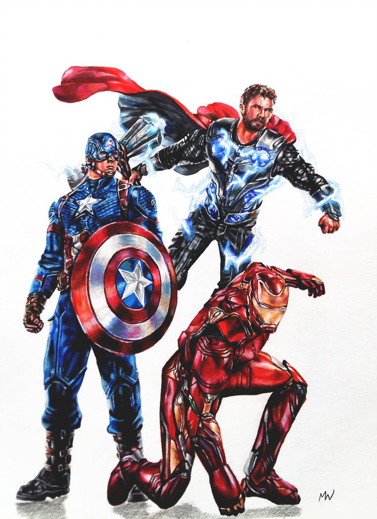 Avengers Endgame Drawing Picture