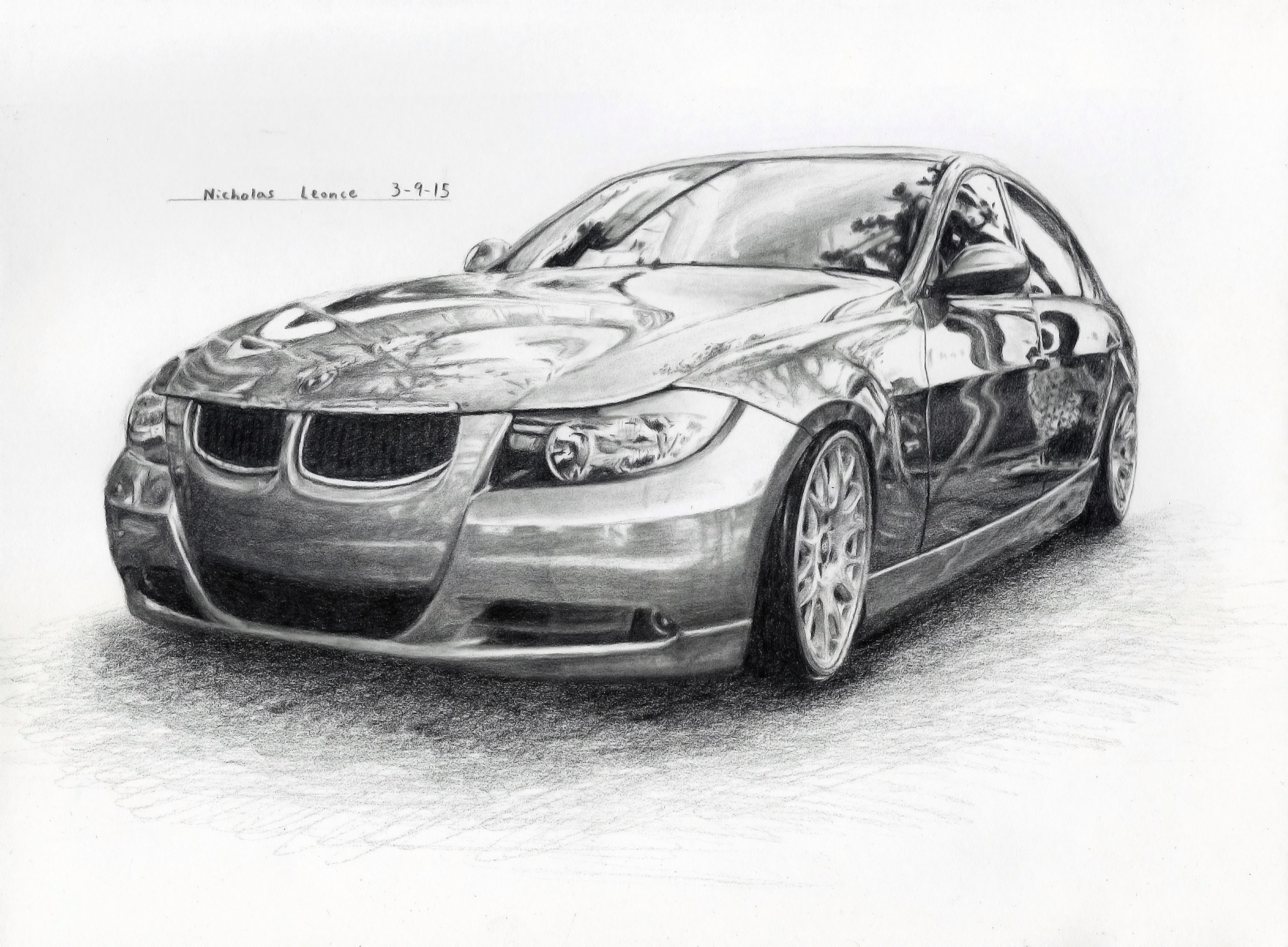 BMW Drawing Realistic