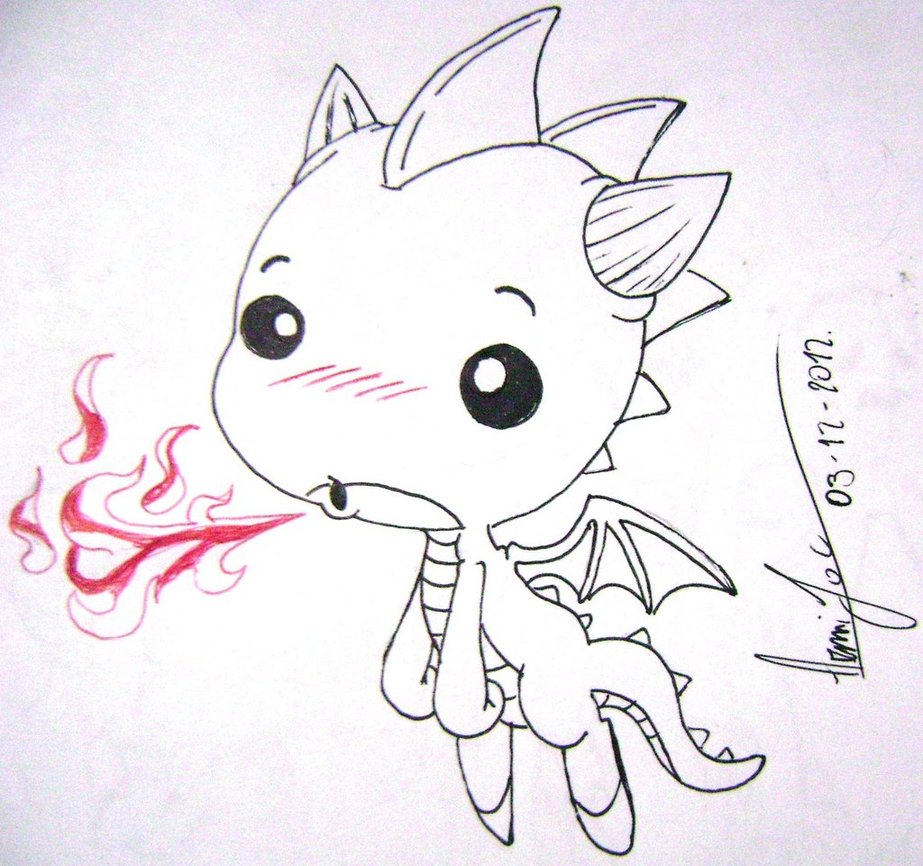 Baby Dragon Drawing Best