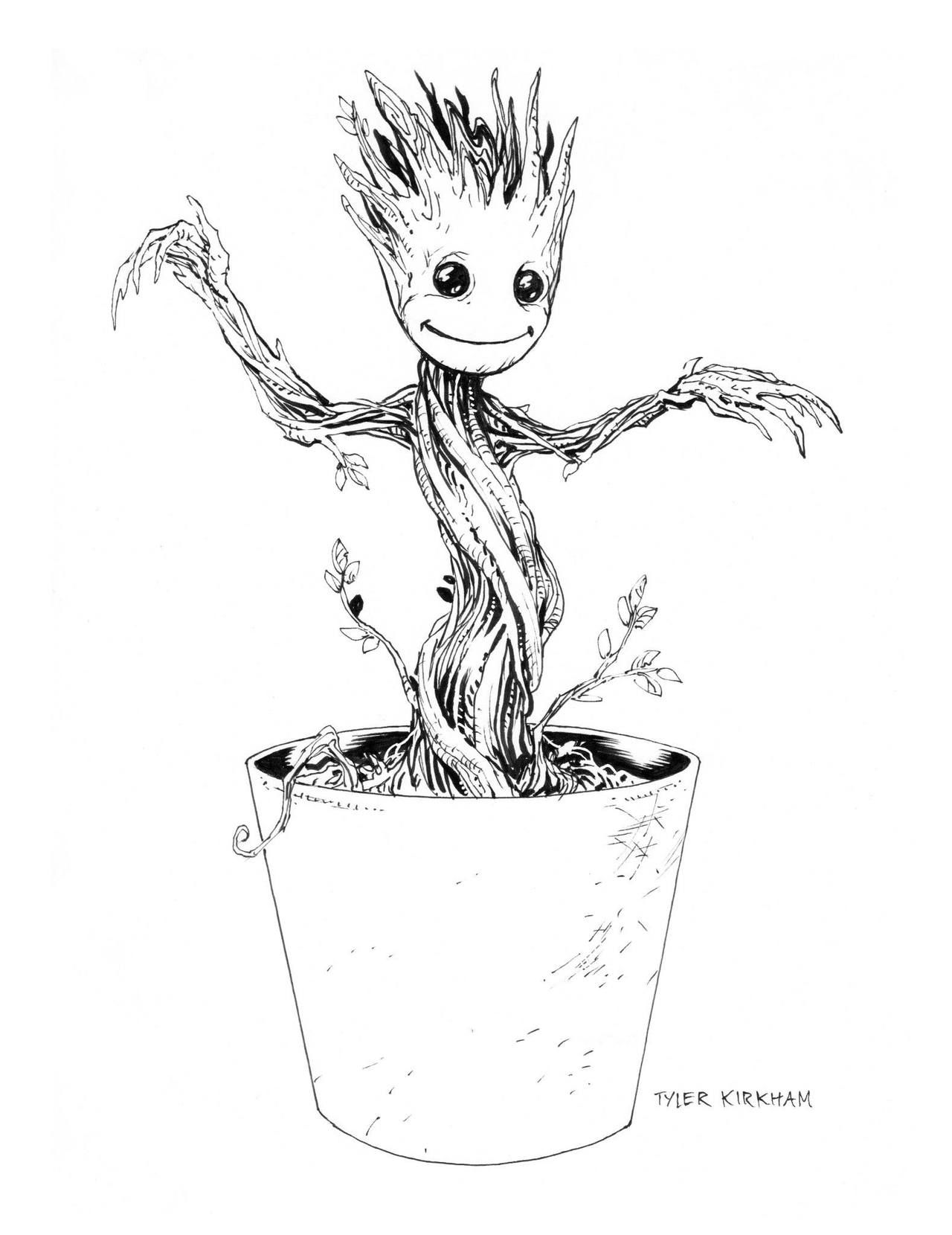 Baby Groot Drawing