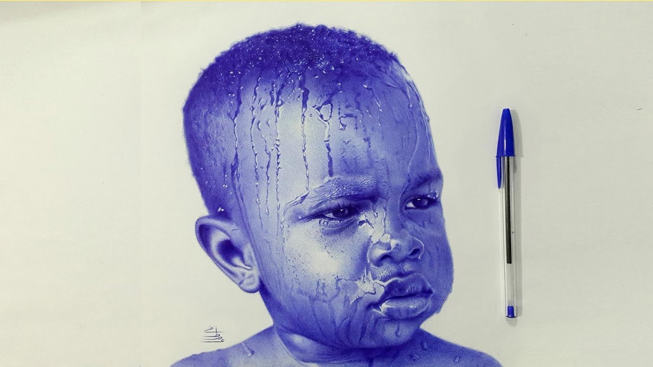 Ballpoint Pen Drawing High-Quality