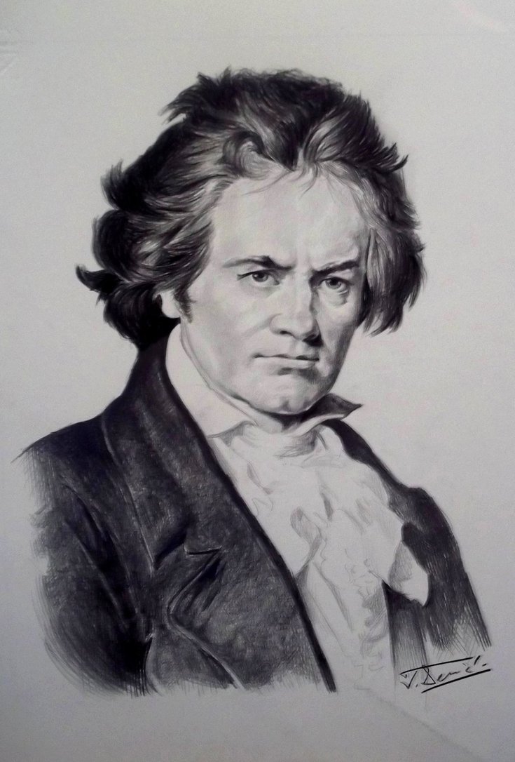 Beethoven Drawing Beautiful Art