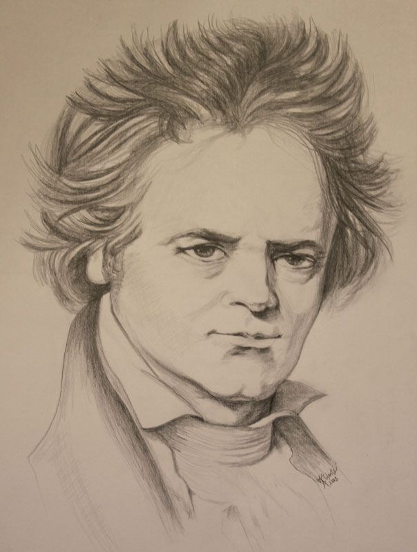 Beethoven Drawing Photo