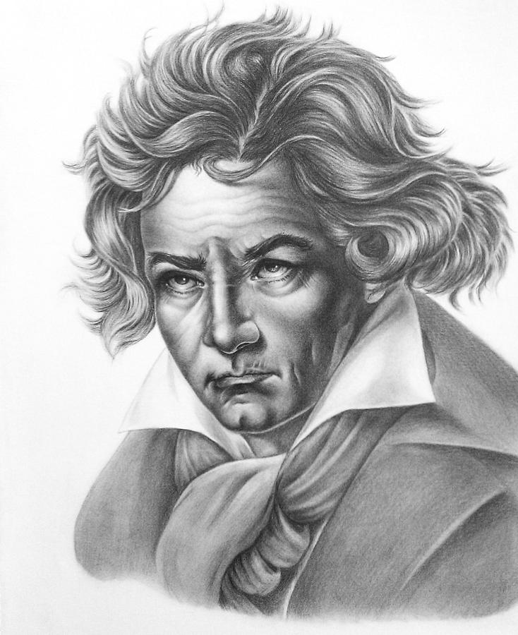 Beethoven Drawing Realistic