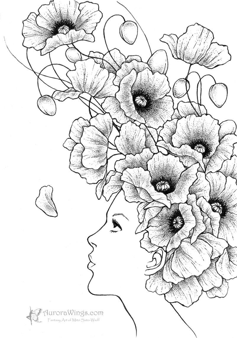 Begonia Drawing Realistic