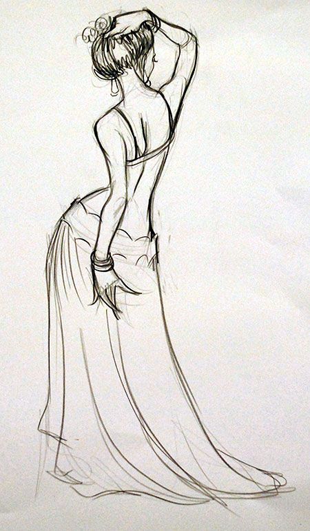 Belly Dancer Drawing Picture
