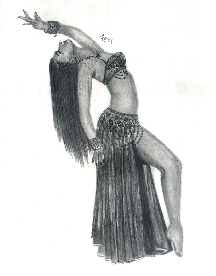 Belly Dancer Drawing Realistic