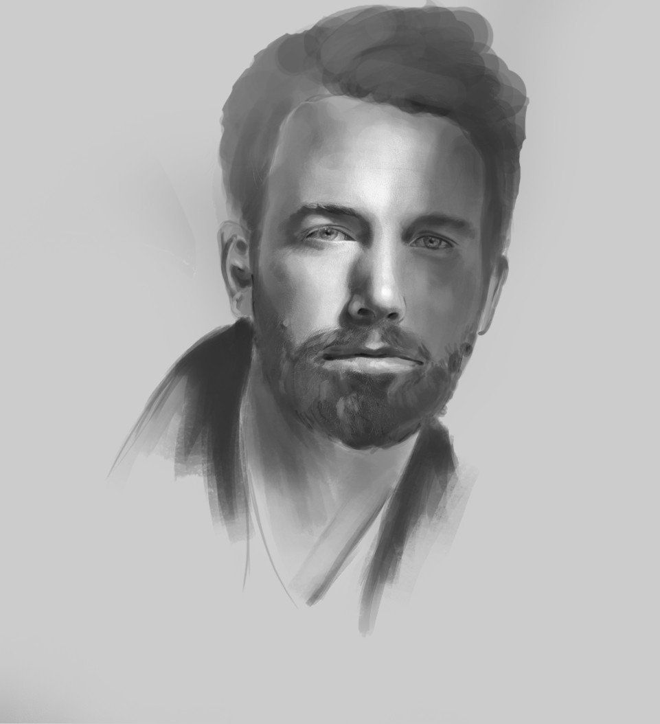 Ben Affleck Drawing Beautiful Art