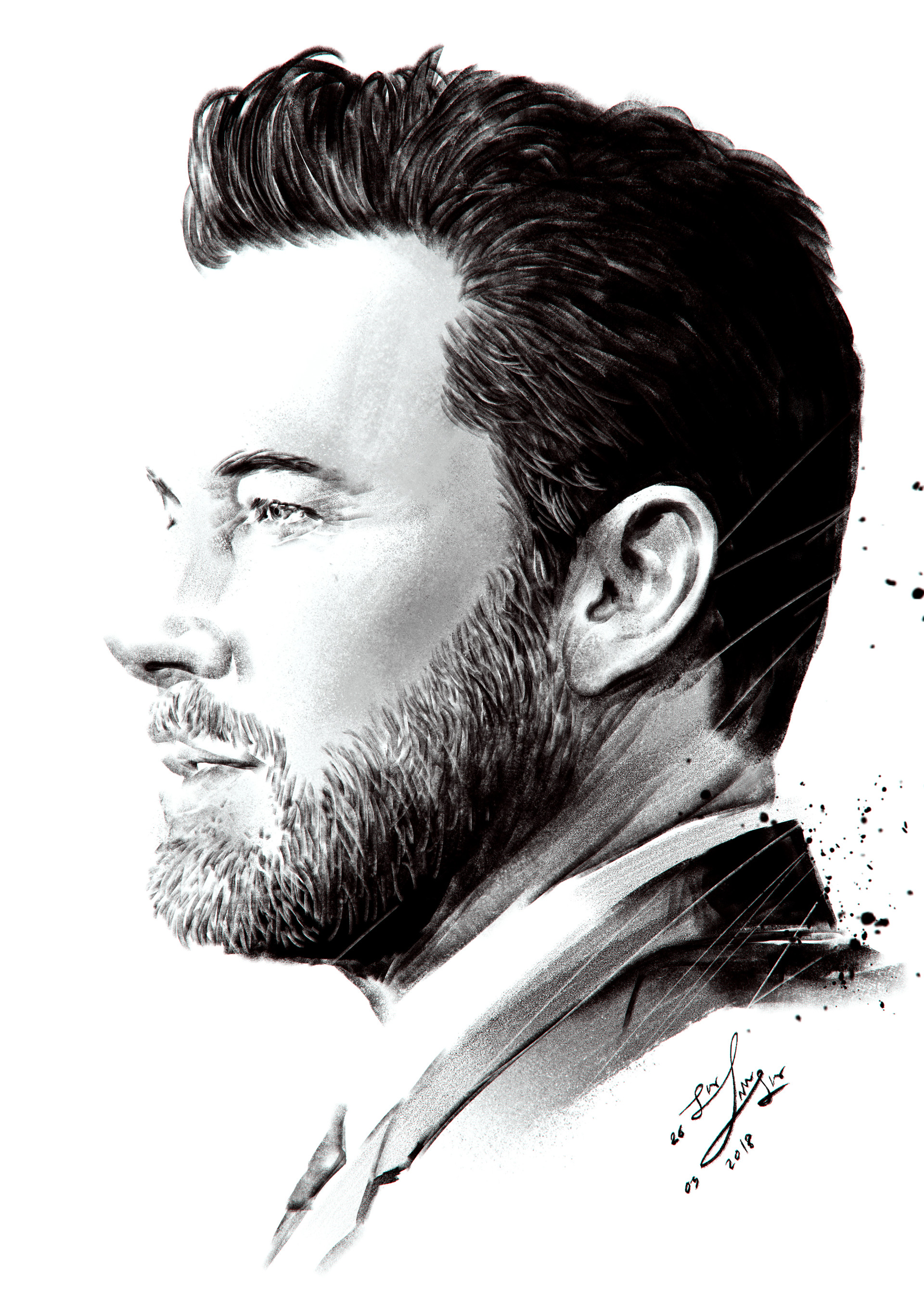 Ben Affleck Drawing Creative Art