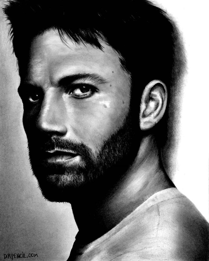 Ben Affleck Drawing High-Quality