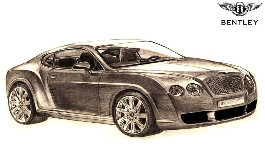 Bentley Drawing Beautiful Image