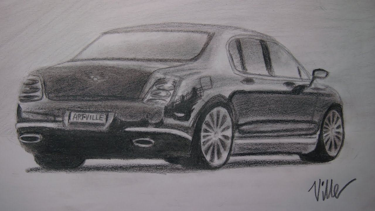 Bentley Drawing High-Quality