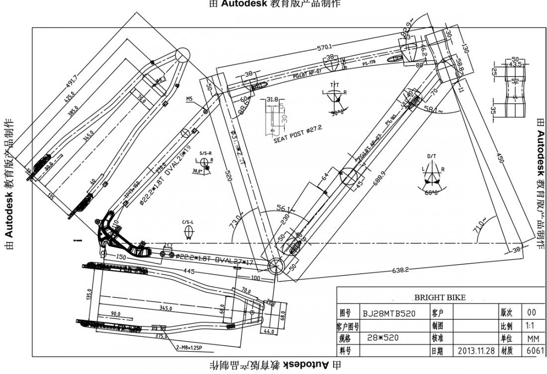 Bike Engineering Drawing Creative Art