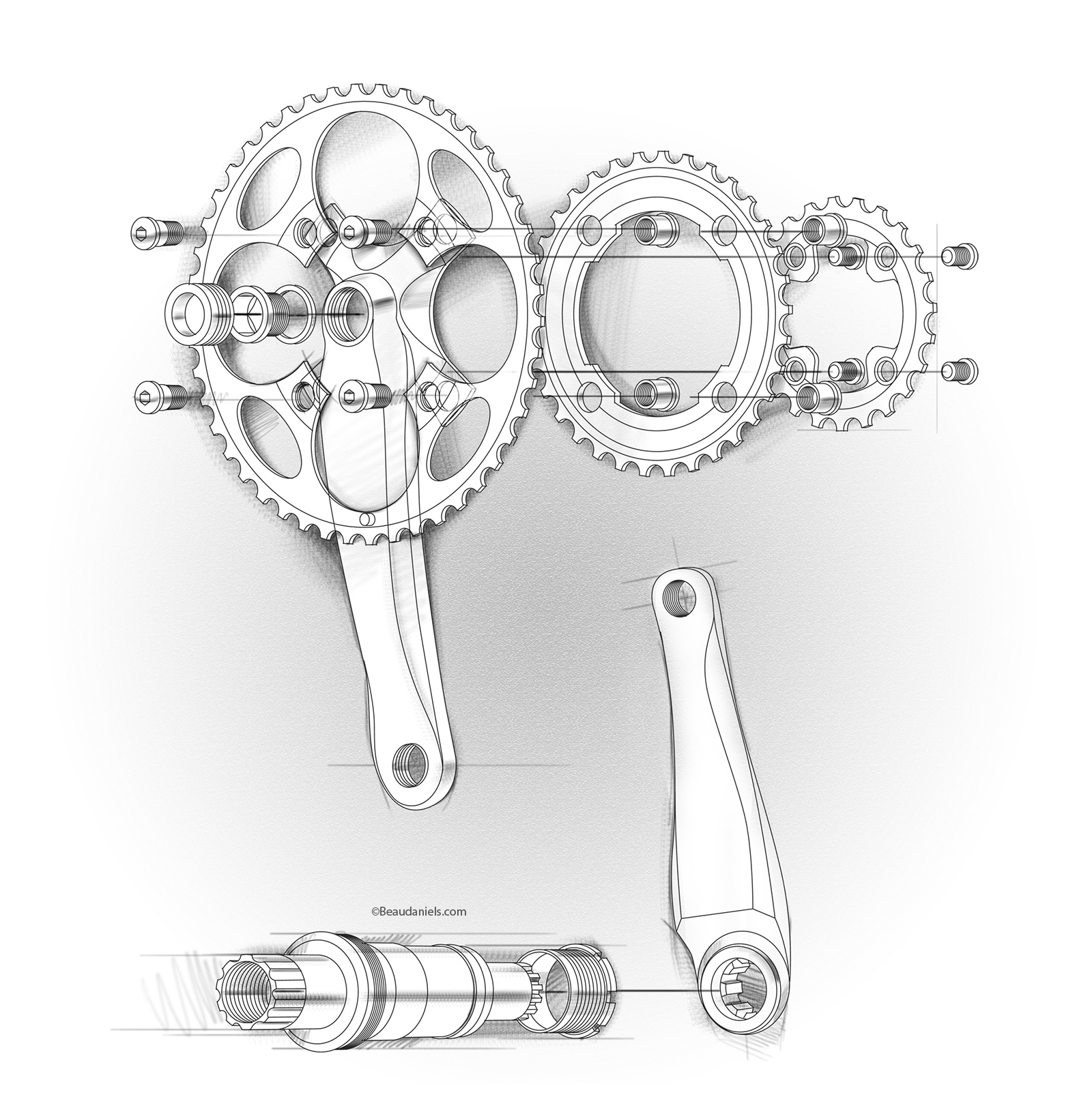 Bike Engineering Drawing Photo