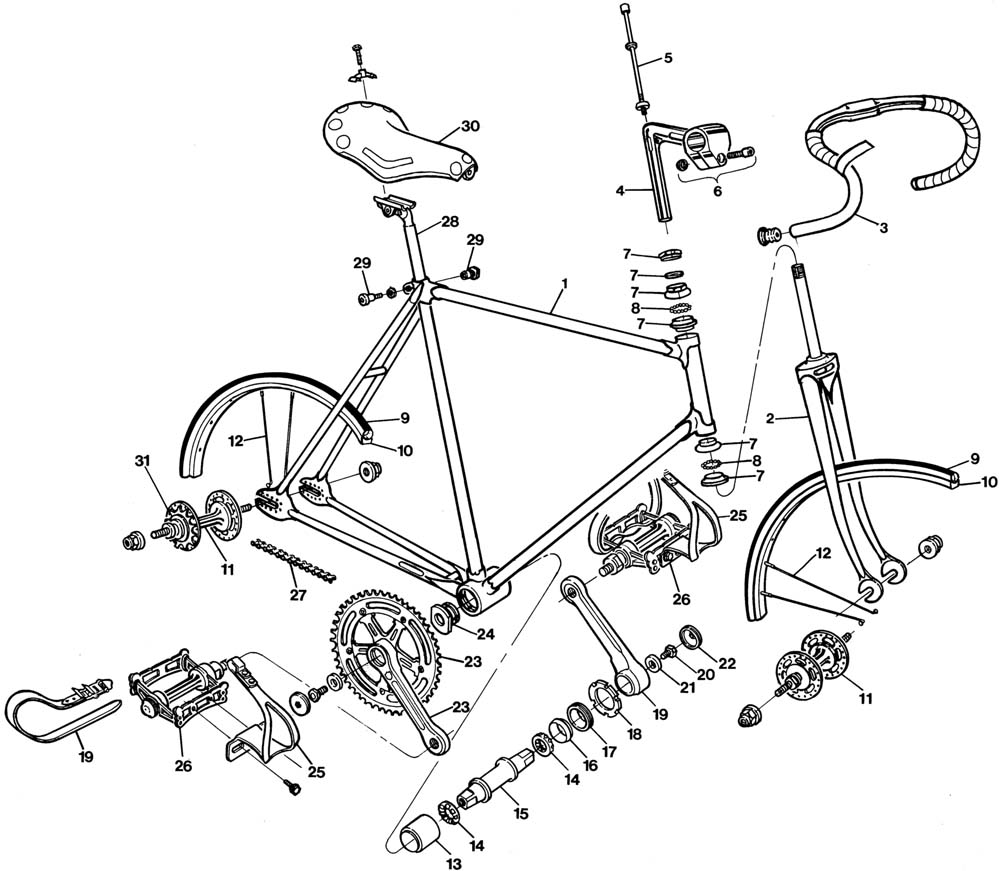 Bike Engineering Drawing