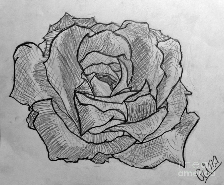 Black And White Drawing Beautiful Image