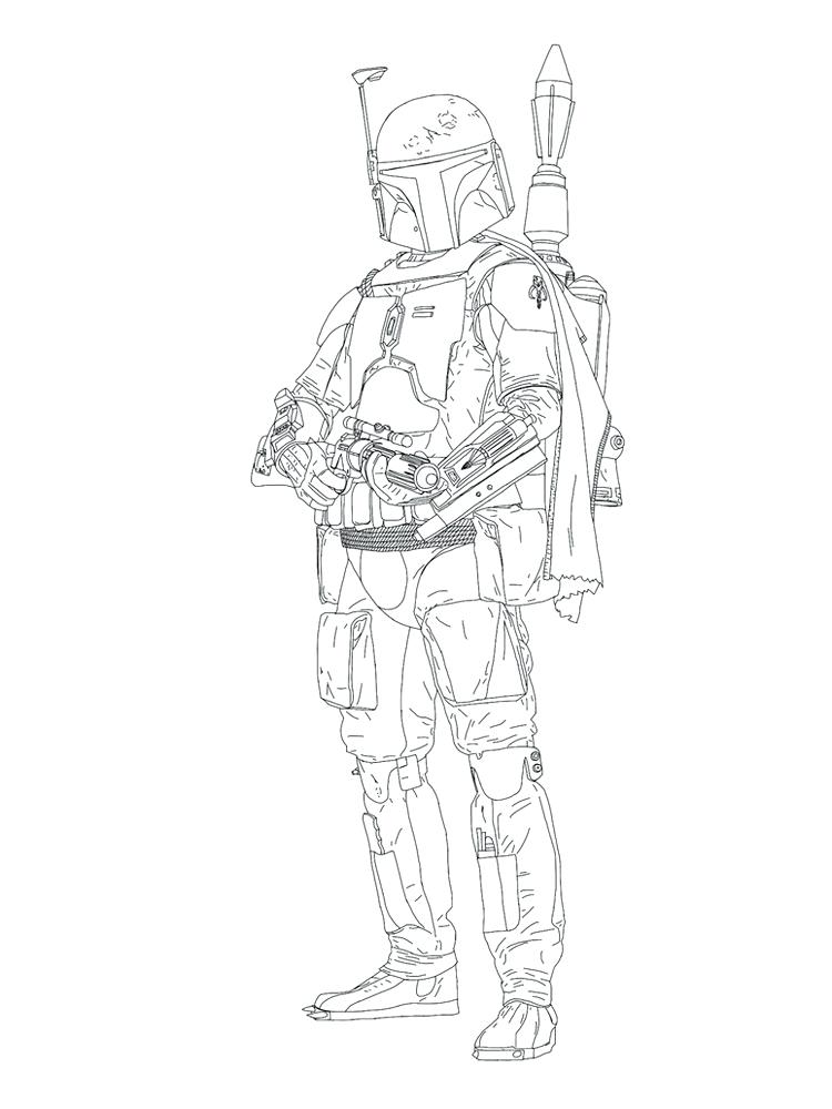 Boba Fett Drawing High-Quality