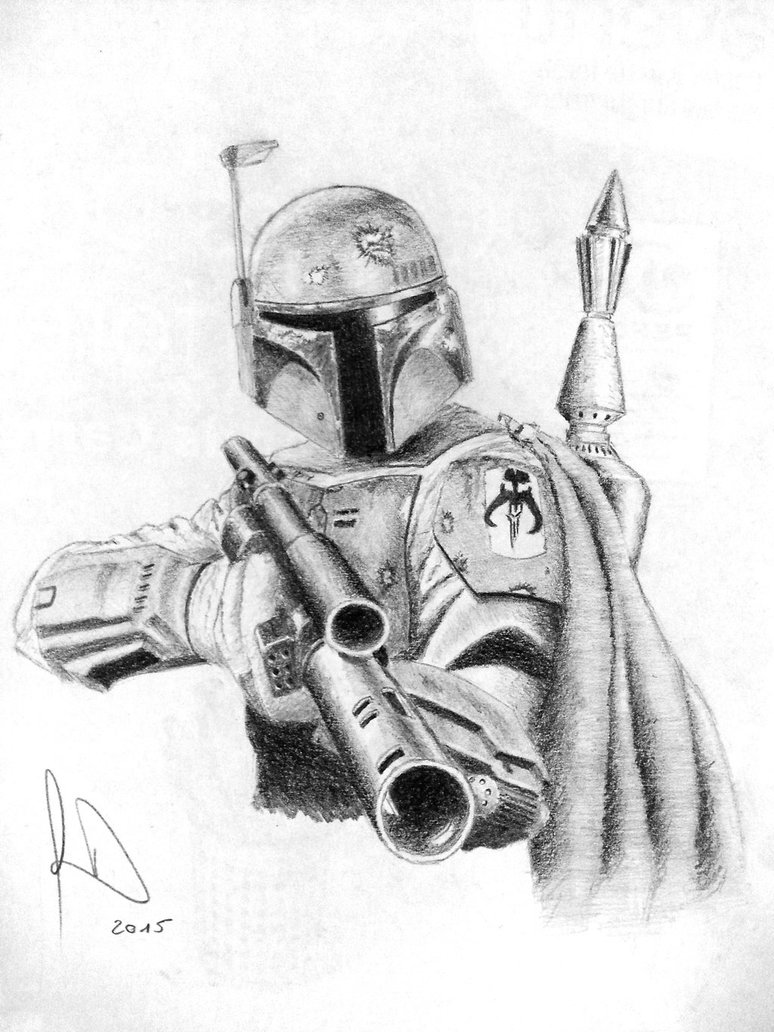 Boba Fett Drawing Picture
