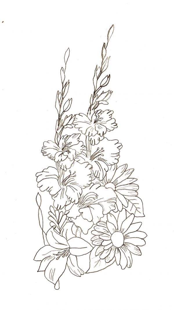 Bouquet Drawing Image