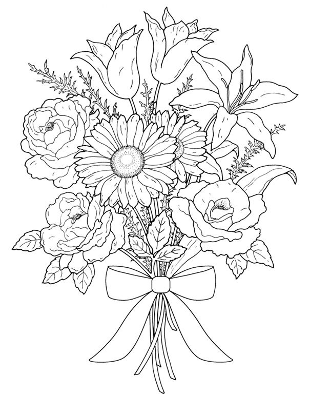 Bouquet Drawing Pics