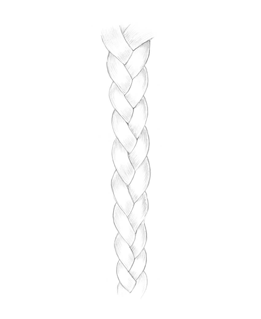 Braid Drawing Beautiful Image