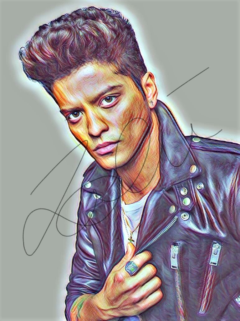 Bruno Mars Drawing Image