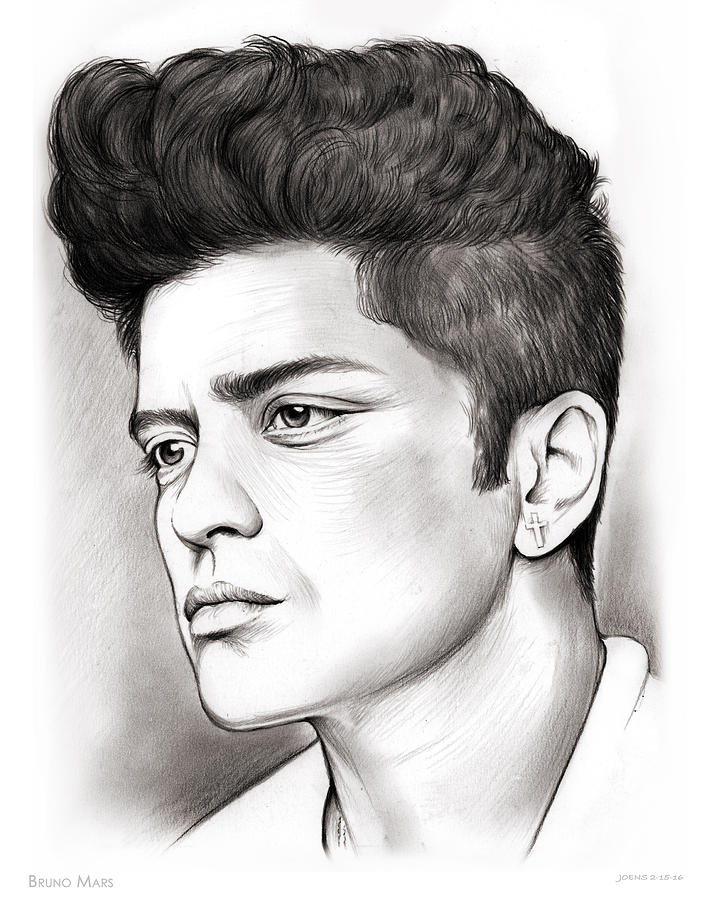 Bruno Mars Drawing Pic
