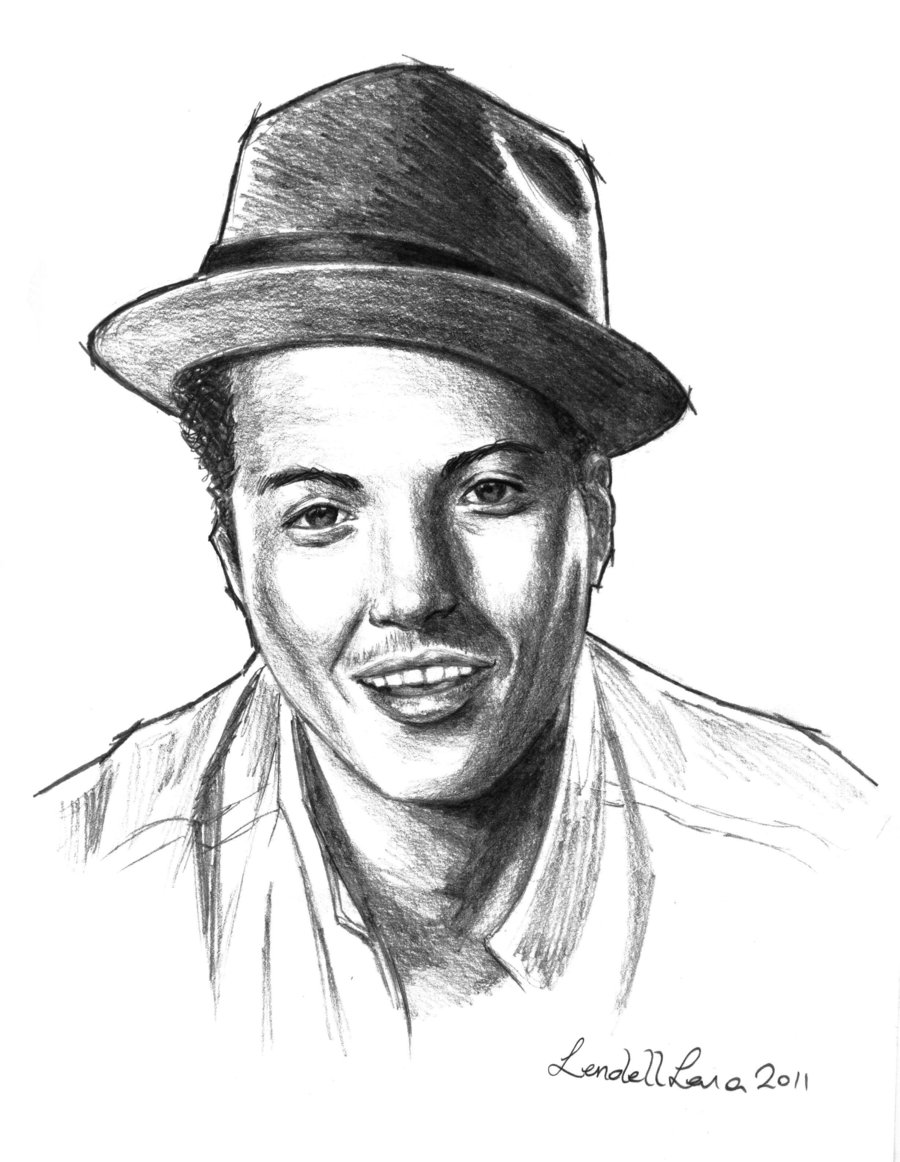 Bruno Mars Drawing Pictures