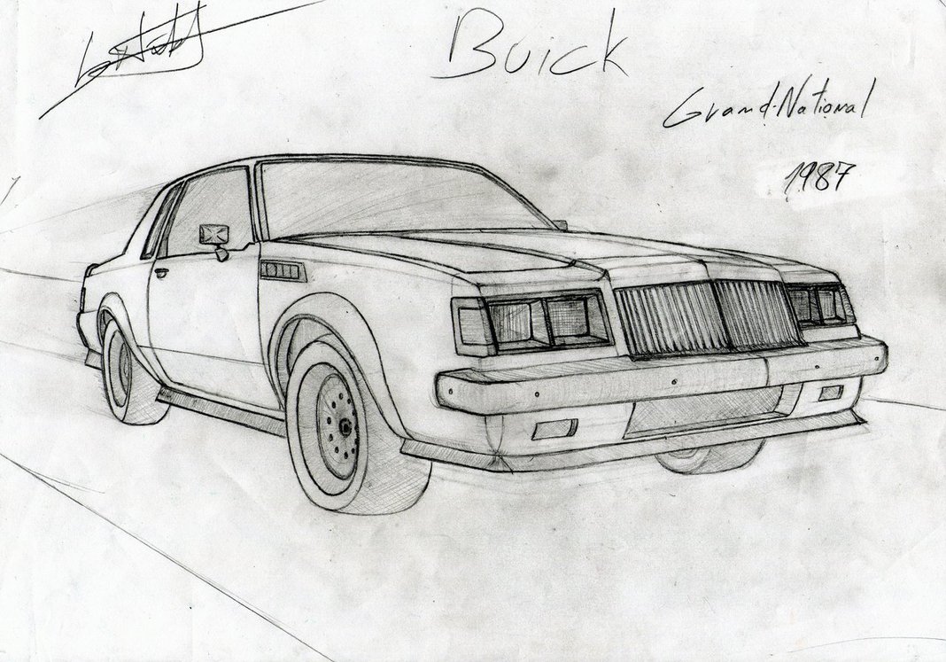 Buick Grand National Drawing Pic