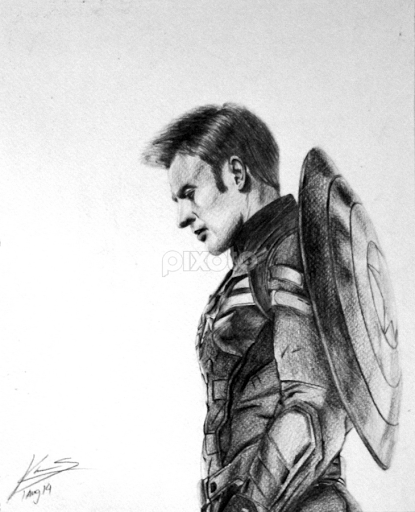 Captain America Drawing Creative Art
