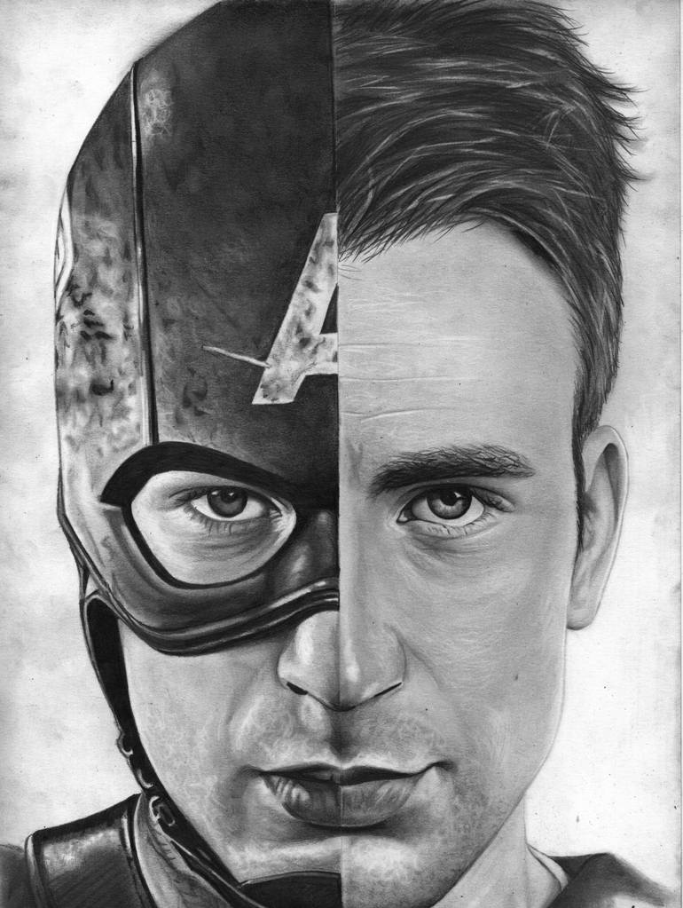 Captain America Drawing Pics