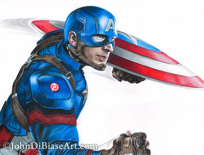 Captain America Drawing Picture