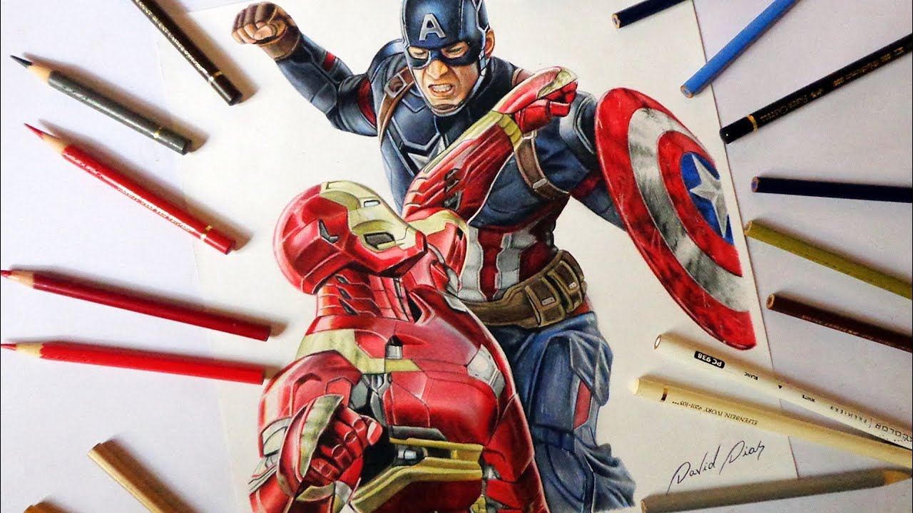 Captain America Drawing Pictures