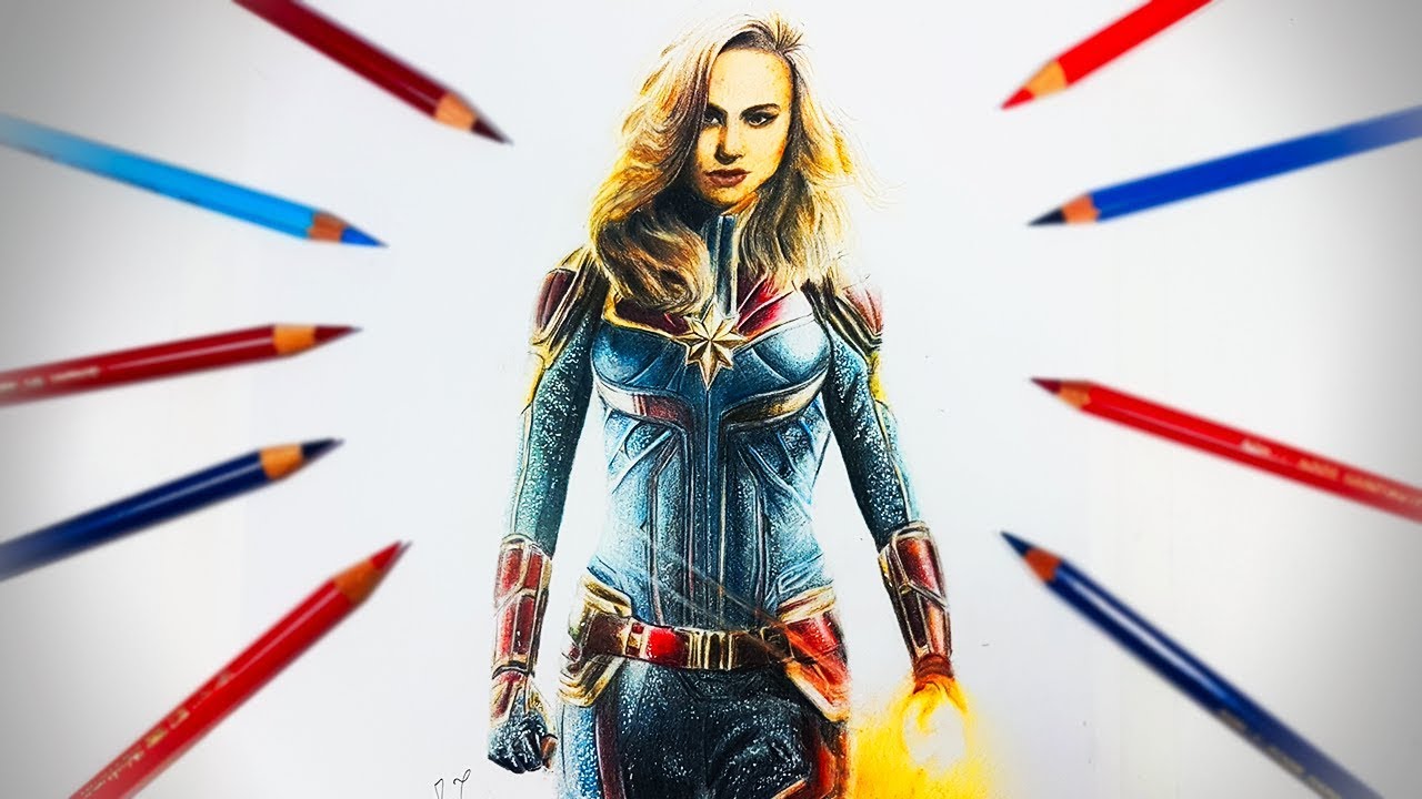 Captain Marvel Drawing Images