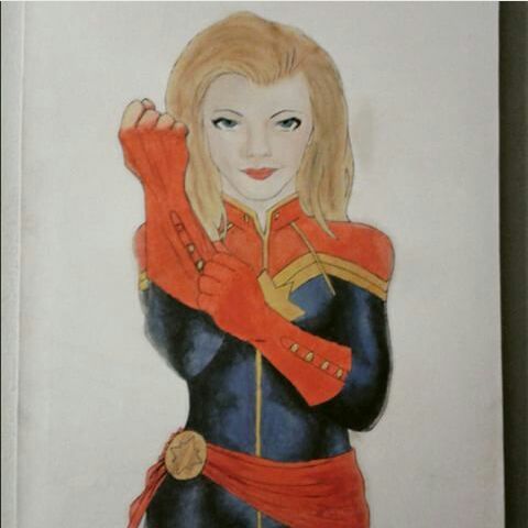 Captain Marvel Drawing Realistic