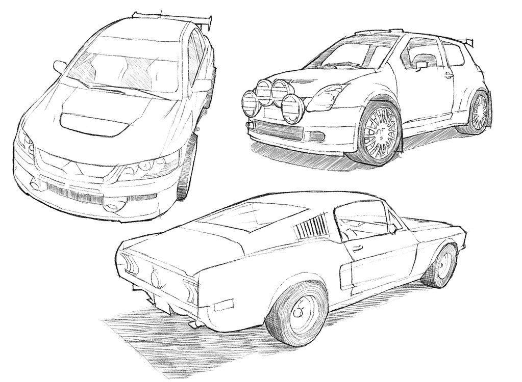 Car Drawing Image