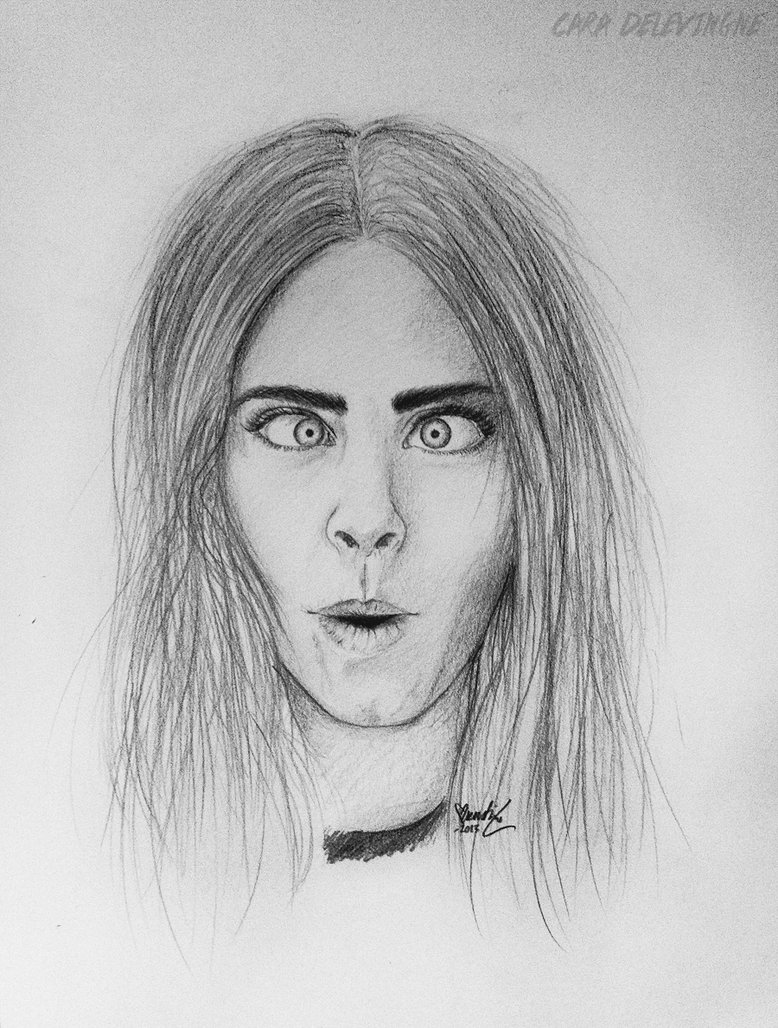 Cara Delevingne Drawing Art