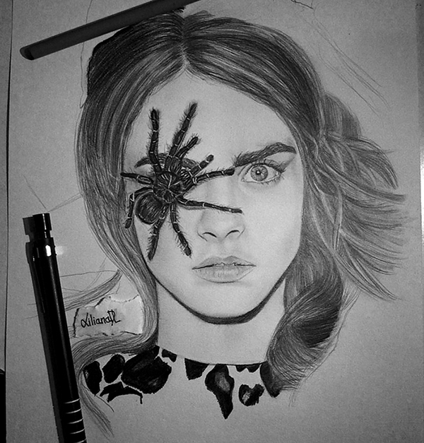 Cara Delevingne Drawing Image