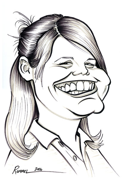 Caricatures Black And White Drawing