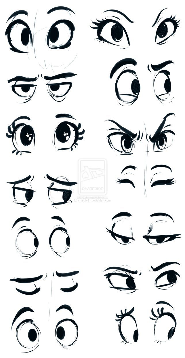 Cartoon Eyes Drawing Pics