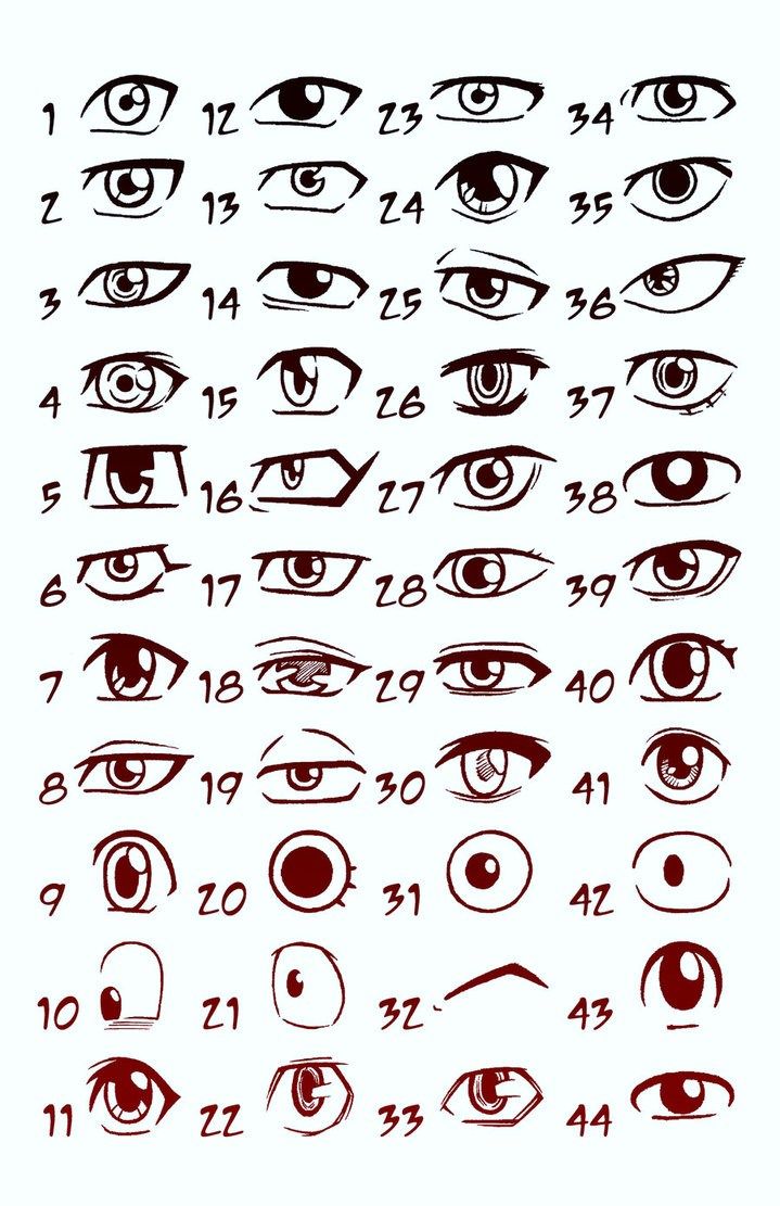 Cartoon Eyes Drawing