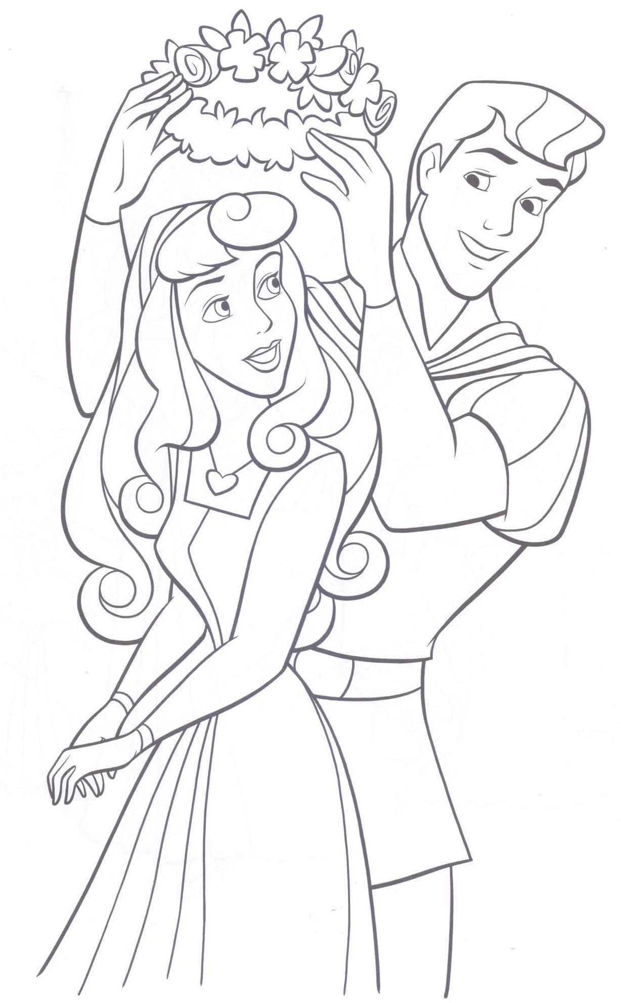 Cartoon Prince And Princess Drawing Pics