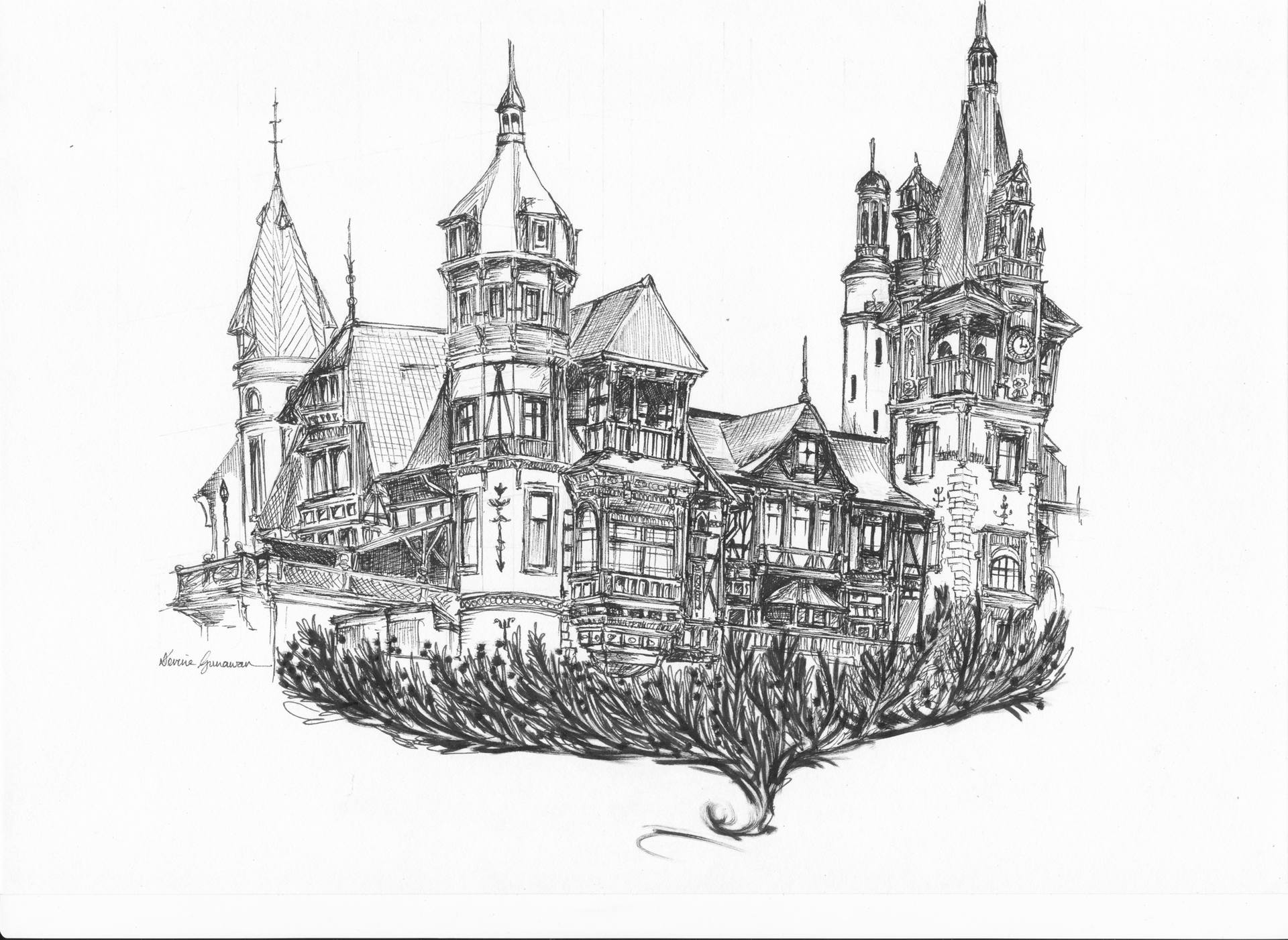 Castle Drawing Image