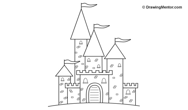 Castle Drawing Realistic