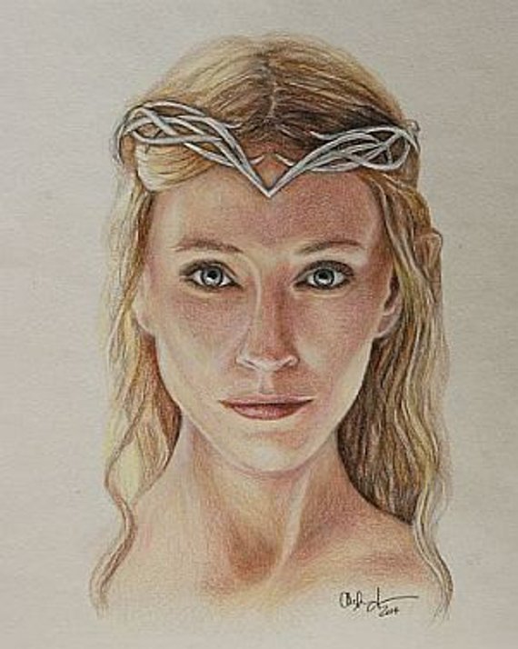 Cate Blanchett Drawing Beautiful Image