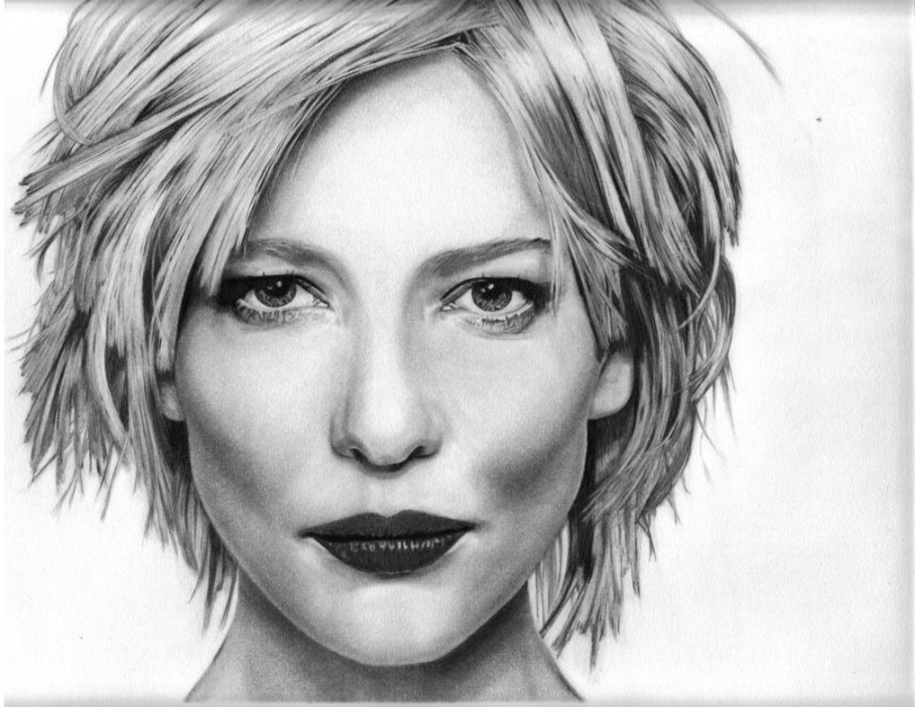 Cate Blanchett Drawing Photo
