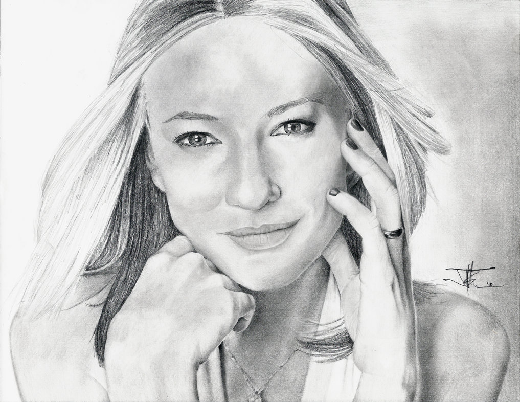 Cate Blanchett Drawing Pic
