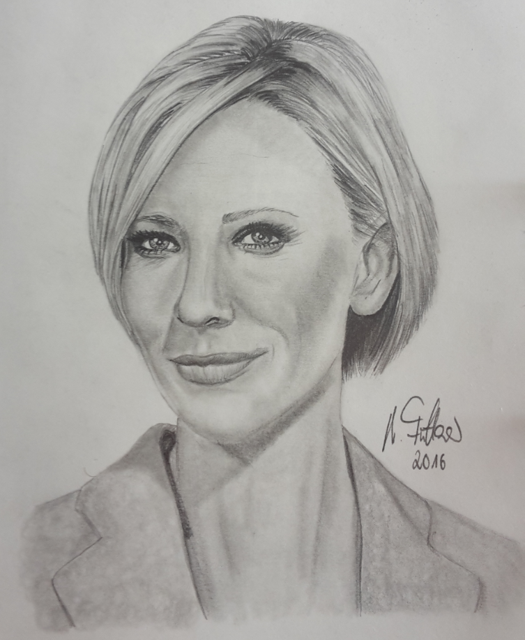 Cate Blanchett Drawing Picture